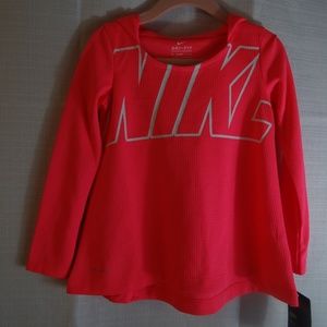 NIKE- Girl's -Dri- Fit Hoodie -Sz 3T -Pink -NWT